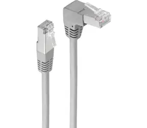 Shiverpeaks Cat6 S/FTP PIMF 0,25m šedá / Patch kabel / RJ-45 / Úhlový - rovný konektor