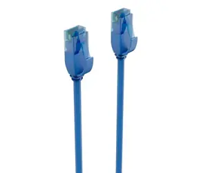 Shiverpeaks Cat6 U/UTP slim 1m modrá / Patch kabel / RJ-45 / 250 MHz