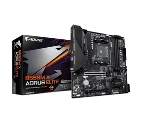 Gigabyte B550M X AORUS ELITE / Základní deska / AMD B550 / AM4 / 4x DDR4 / PCIe x16 / 4x SATA / 2,5GbE LAN / mATX