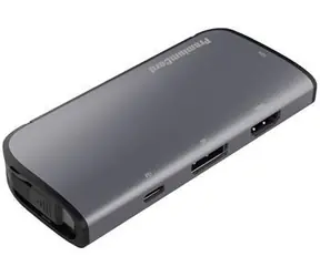 PremiumCord MST adaptér USB-C na HDMI + VGA + DP + PD / Adaptér / HDMI 1.4 / DisplayPort 1.2 / PD 3.0