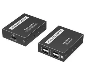 PremiumCord USB 2.0 extender 4-port / Extender / over IP / 120 m / více přijímačů