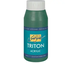 Kreul TRITON SOLO GOYA tmavě zelená / Akrylová barva / 750 ml / vodou ředitelná