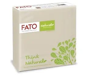 FATO Ubrousky Natural Style havana brown / Ubrousky / 33 x 33 cm / 2-vrstvé / 50 ks