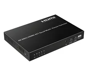 PremiumCord HDMI switch 4:1 / HDMI přepínač / 4K 60Hz / multi zobrazovací systém