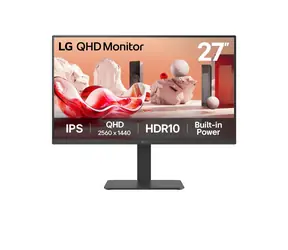 27" LG 27BA45QB-T černá / Monitor / IPS / QHD / 75Hz / HDMI & DP