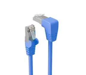 Shiverpeaks modrá / Patch kabel / Cat6 S/FTP / RJ-45 lomený-rovný / 1 m
