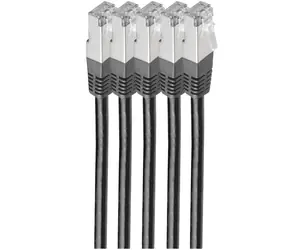 Shiverpeaks Cat6 S/FTP černá / Patch kabel / 0,5 m / RJ-45 / LSZH