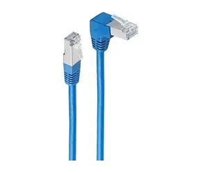 Shiverpeaks modrá / Patch kabel / S/FTP / Cat6 / RJ-45 lomený-rovný / 5 m