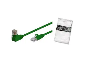 Shiverpeaks Cat6 S/FTP zelená / Patch kabel / RJ-45 lomený-rovný / 0,25 m / 250 MHz