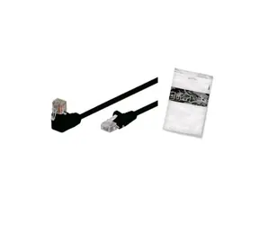 Shiverpeaks Cat6 S/FTP PIMF černá / Patch kabel / RJ-45 lomený/rovný konektor / 0,5 m