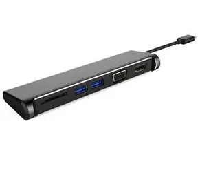 PremiumCord USB-C hub 5v1 / Adaptér / HDMI 4K / VGA 1080p / SD Card / 2x USB 3.0