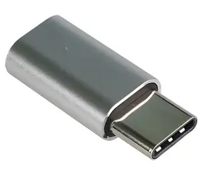 PremiumCord Adaptér USB-C - Micro USB 2.0 stříbrná / Redukce