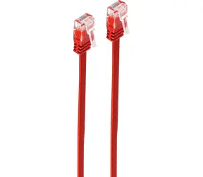 Shiverpeaks Patch kabel plochý červená / Patch kabel / Cat6 U/UTP / 0,25 m / RJ-45