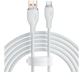 Baseus Pudding USB-A - USB-C bílá / Kabel / 100W / 1,2 m