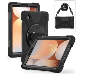 eSTUFF CHICAGO Galaxy Tab A11+ černá / Pouzdro na tablet / Polykarbonát/silikon / Odolnost 1,22 m