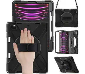 eSTUFF CHICAGO pouzdro pro Apple iPad Pro 12.9" (2018-2022) černá / Pouzdro na tablet / polykarbonát, silikon