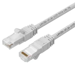 Lanview CAT6A S/FTP 10m bílá / Síťový kabel / LSZH / RJ-45 / PoE+ / 10 Gbit/s