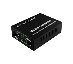 Lanview mediakonvertor SFP+ 10GBase-X - RJ45 10GBase-T / Mediakonvertor / Kov / IP20