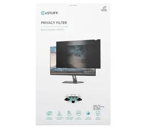eSTUFF Privacy Filter 19" / Filtr ochrany soukromí / 16:10 / 408 × 255 mm / univerzální