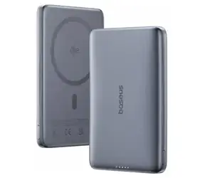 Baseus PicoGo AM41 titanová / Powerbanka / 10000 mAh / 27W / Qi2 / MagSafe