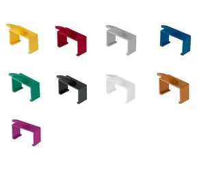 Lanview klip pro patch kabely Slim & Bendable oranžová / Klip na značení kabelů / 20 ks / plast