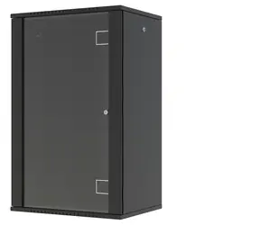 Lanview 20U 19" černý / Nástěnný rozvaděč / 600x450x1000 mm / Flat pack / Skleněné dveře