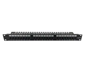 Lanview LVR-CAT5E-UTP-LSA černý / Patch panel / 24 portů / CAT5e / U/UTP / 1U / 19"