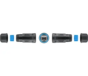 Lanview IP68 RJ45 spojka / Spojka síťového kabelu / Cat6a/Cat7 / S/FTP / IP68 / PoE+