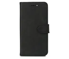 eSTUFF WALES černá / Pouzdro s peněženkou pro Apple iPhone 12/12 Pro / PU kůže / 3 kapsy na karty