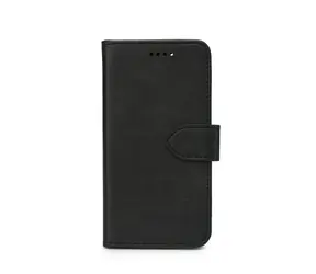 eSTUFF WALES pouzdro pro Apple iPhone SE (2022/2020) černá / Pouzdro na mobil / Flipové s přihrádkou na karty