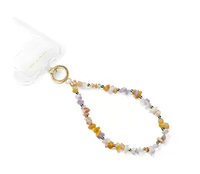 iDeal Phone Wristlet Strap Agate Stones purpurová / Poutko na zápěstí pro telefon / univerzální / šířka 15 mm