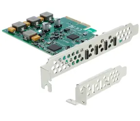 DeLock PCIe x4 Low Profile / Řadič USB-C / 4x USB-C 10 Gb/s / ASM3142/VIA VL820