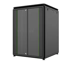 Lanview Data Line 20U černá / Stojanový rozvaděč / 19" / 800x800 mm / Skleněné dveře / Nosnost 2000 kg
