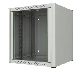 Lanview 19" Rack Cabinet 12U / Nástěnný rozvaděč / 600x560x645 mm / skleněné dveře / IP20