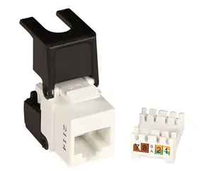Lanview PRO Cat6 černo-bílá / Keystone konektor / UTP / 250 MHz / RJ-45