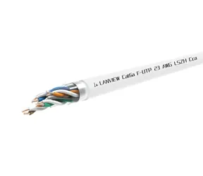 Lanview Cat6a F-UTP instalační kabel 500 m bílý / Síťový kabel / LSZH / AWG23 / Cca