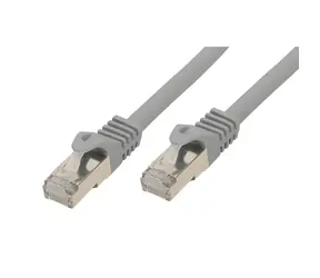 SCONN Patch kabel Slim Cat.7 U/FTP šedý 0,25 m / Patch kabel / RJ-45 / 600 MHz