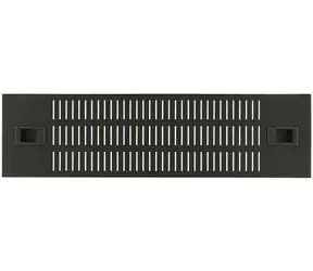Lanview záslepka 19" racku 3U černá / Záslepka racku / Perforovaná / Zaklapávací / Ocel / 482x15x132 mm