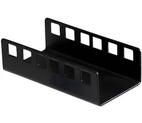 Lanview Sada pro spojení rozvaděčů černá / Montážní sada do racku / 4 ks / 100x50x30 mm