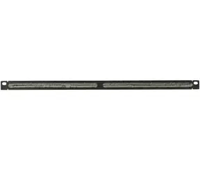 Lanview 0,5U 19" kartáčový organizér kabelů černá / Organizér kabelů / kartáčový průchod / 482x12x22 mm
