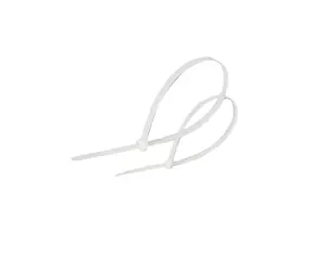 Lanview Stahovací páska bílá 2,5x200 mm / Stahovací pásky na kabely / Nylon 66