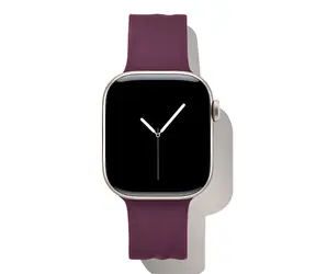 iDeal Soft Swirl 38/40/41/42 S/M Velvet Plum / Silikonový řemínek / pro Apple Watch / 20 mm