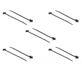 Delock Stahovací páska s hmoždinkou černá / Stahovací páska / 160 × 4 mm / 10 ks