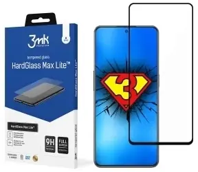3mk HardGlass Max Lite pro Realme GT2 Master Explorer černá / Tvrzené sklo / 9H / 0,3 mm