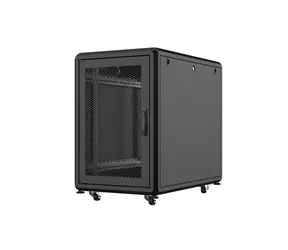 Lanview Server Line 16U/600x1000 černá / Stojanový rozvaděč / 19" / Nosnost 600 kg / Perforované dveře