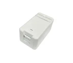 Lanview instalační box pro RJ45 zásuvku bílá / Instalační box / Plast / 1x RJ45 / Šrouby