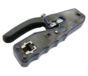 Lanview Krimpovací kleště RJ45 černo-modrá / Krimpovací kleště / ocelové provedení