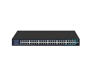 Lanview LVN-1UMOUNT-48PORT-2SFP-1G / Switch / Unmanaged / 48x Gigabit Ethernet / 2x SFP / Rackmount
