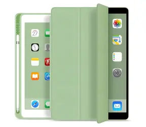 eSTUFF Pouzdro iPad 9.7 2017, 2018 světle zelená / Pouzdro na tablet / PU kůže / Folio