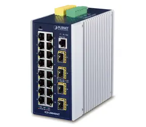 Planet IGS-20040MT / Switch průmyslový / L3 / 16x 1Gb RJ-45 / 4x 1Gb SFP / -40 až 75°C / IP30